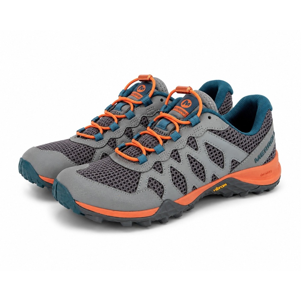 Merrell Siren 3 Aerosport Trail Hiking Shoes Womens 7.5 Gray Orange Vibram